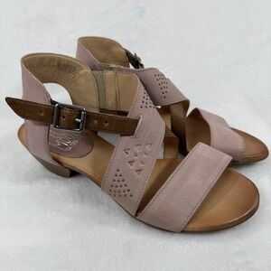 Miz Mooz New York City‎ Cienna Women's Leather Heeled Sandals - Size 10 - Mauve